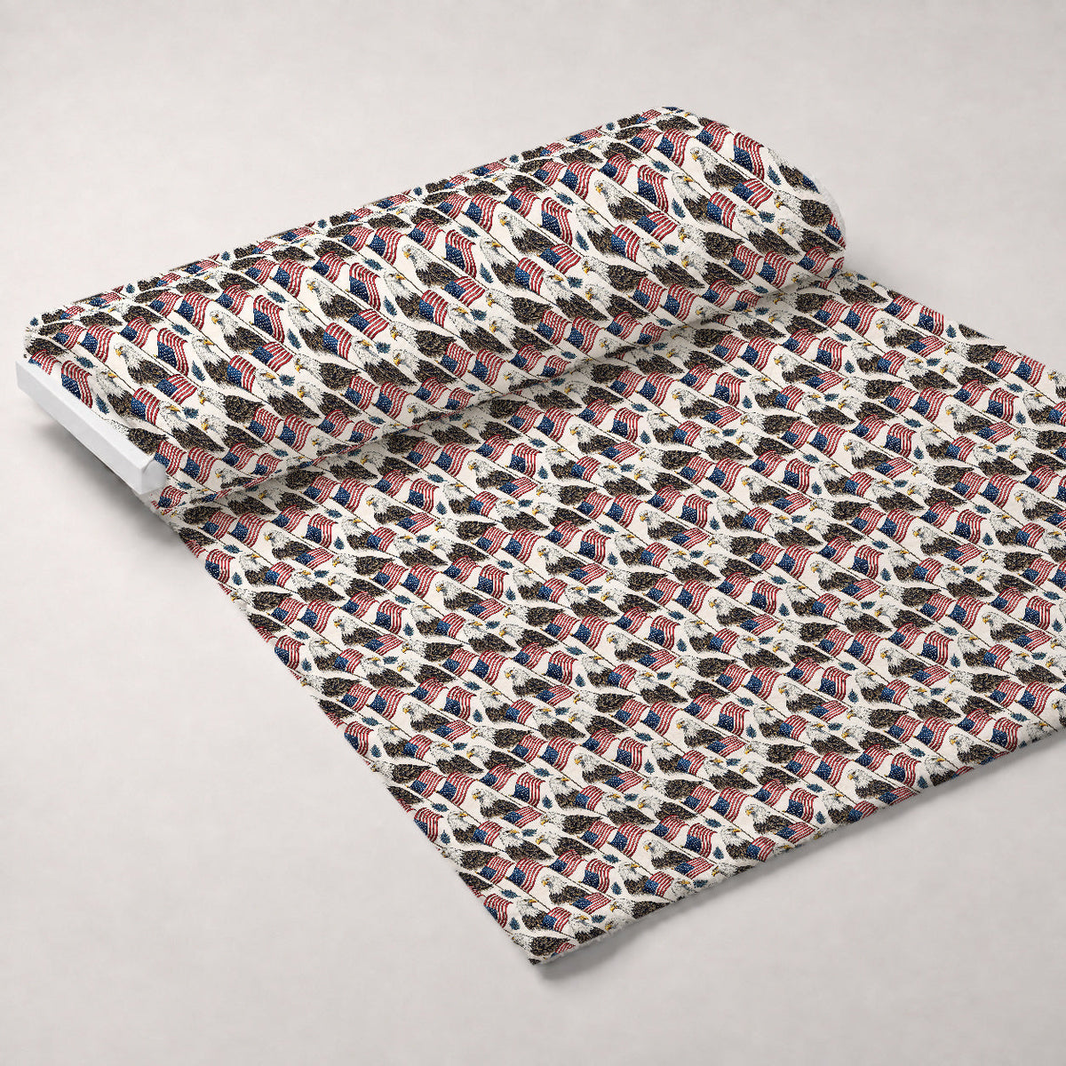 Liberty Wings Pattern 6 Fleece Fabric — fleece fabric unrolled bolt preview (mv-fleece-v1:bolt)