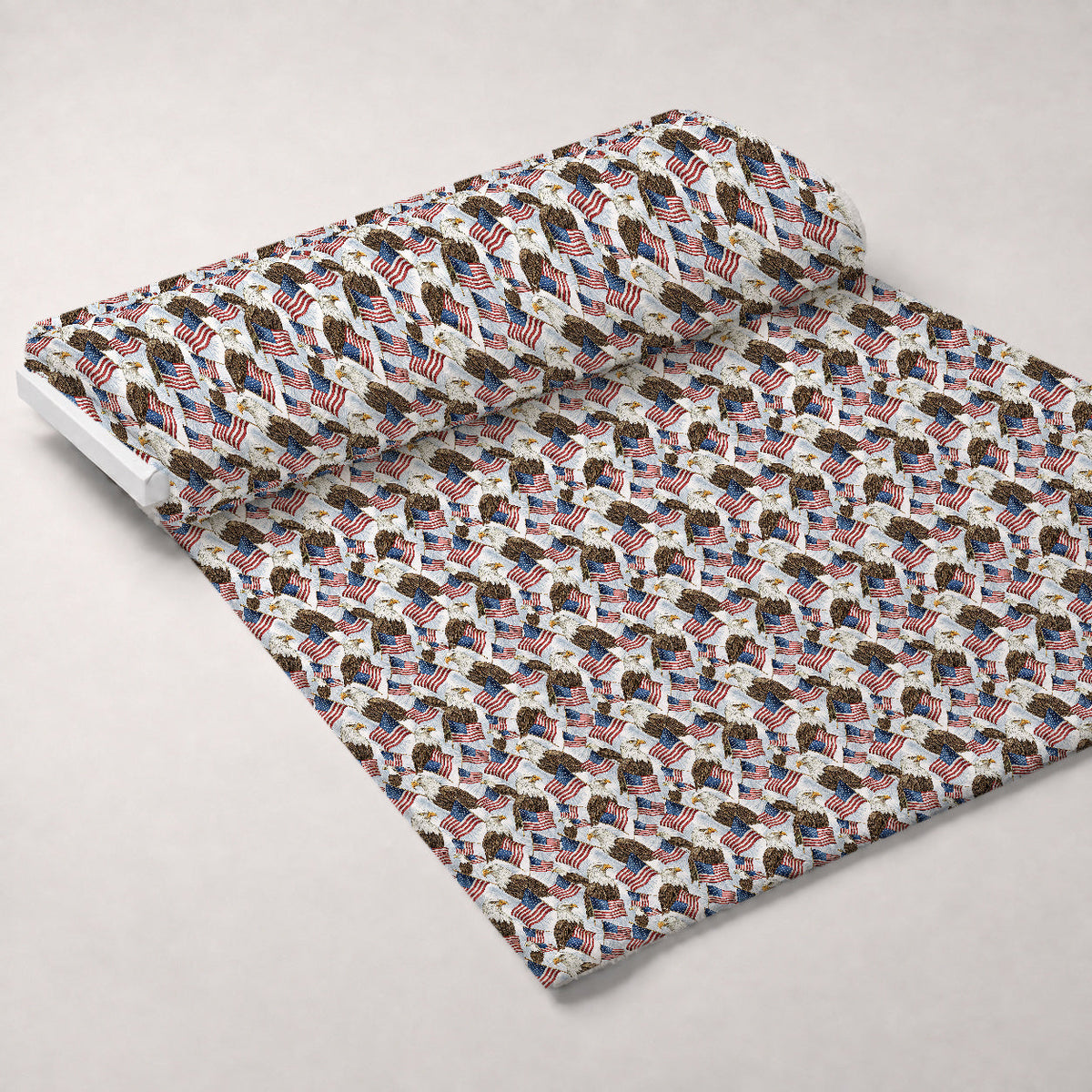 Liberty Wings Pattern 8 Fleece Fabric — fleece fabric unrolled bolt preview (mv-fleece-v1:bolt)