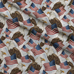 Liberty Wings Pattern 8 Fleece Fabric — fleece fabric folded close-up preview (mv-fleece-v1:lying)