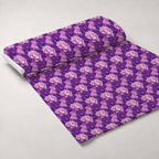 Lilac Petal Dreams Pattern 5 Fleece Fabric — fleece fabric unrolled bolt preview (mv-fleece-v1:bolt)