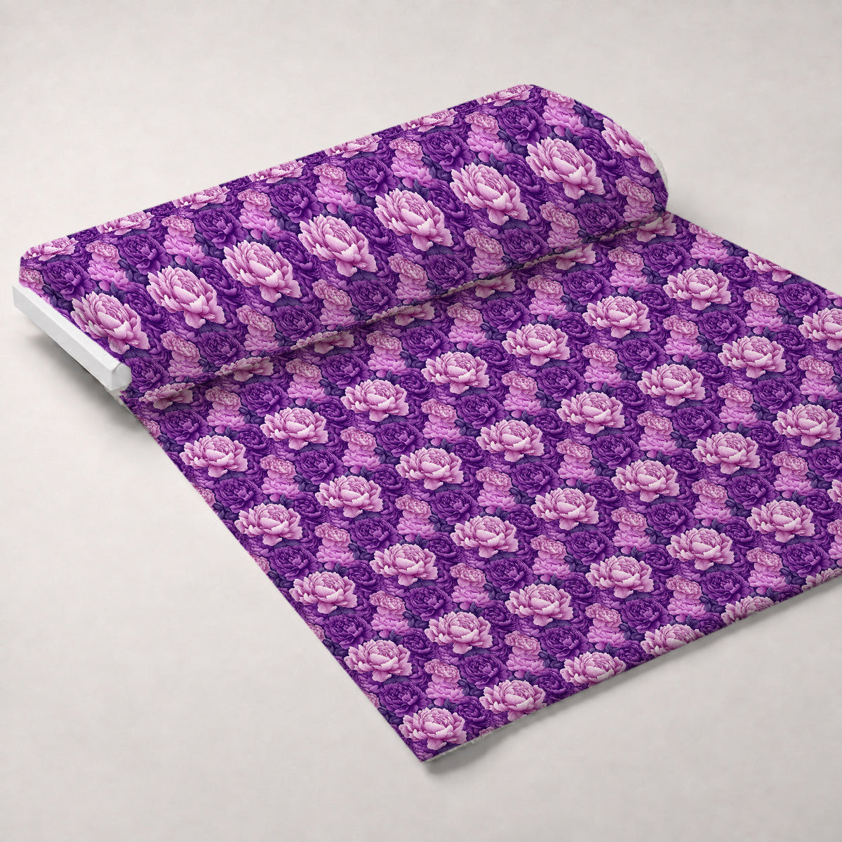 Lilac Petal Dreams Pattern 5 Fleece Fabric — fleece fabric unrolled bolt preview (mv-fleece-v1:bolt)