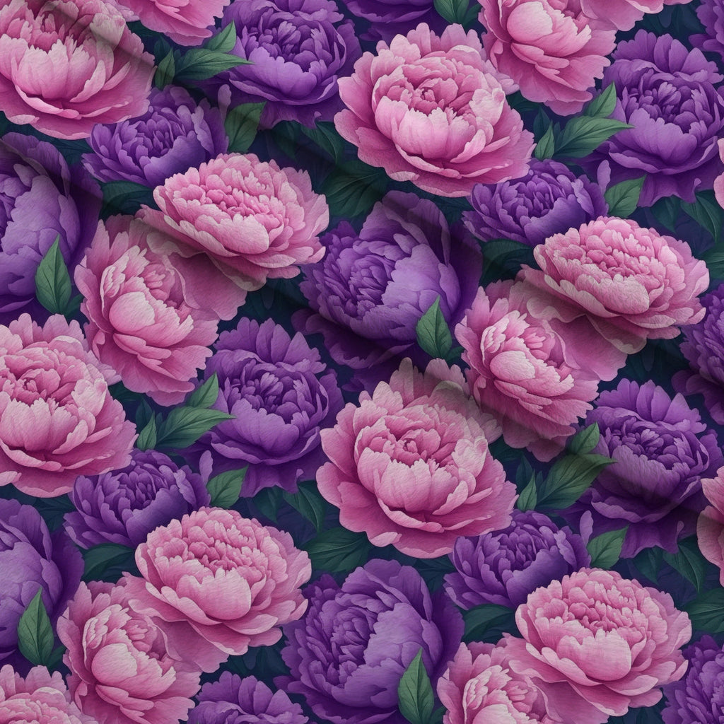 Lilac Petal Dreams Pattern 8 Fleece Fabric — fleece fabric folded close-up preview (mv-fleece-v1:lying)