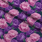 Lilac Petal Dreams Pattern 8 Fleece Fabric — fleece fabric folded close-up preview (mv-fleece-v1:lying)