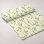 Limoncello Blossoms Pattern 9 Fleece Fabric — fleece fabric unrolled bolt preview (mv-fleece-v1:bolt)