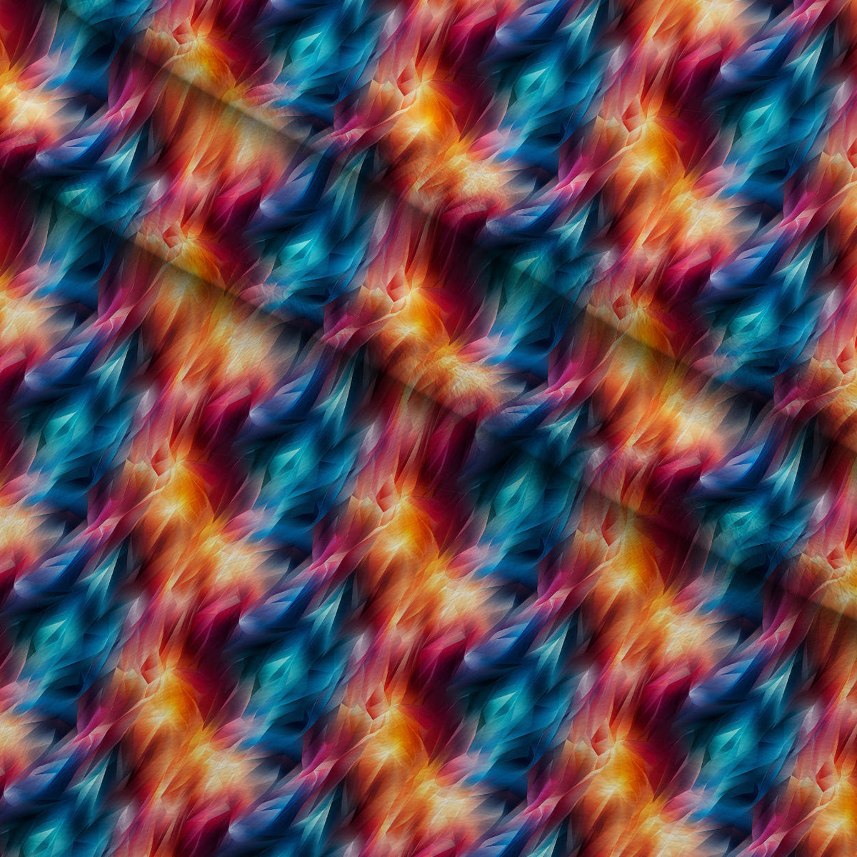 Liquid Prism Pattern 10 Fleece Fabric — fleece fabric folded close-up preview (mv-fleece-v1:lying)