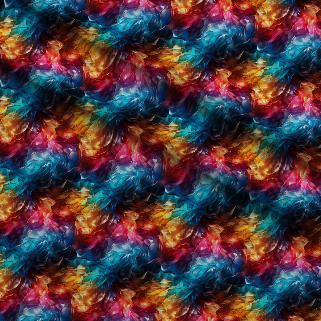 Liquid Prism Pattern 11 Fleece Fabric — fleece fabric folded close-up preview (mv-fleece-v1:lying)