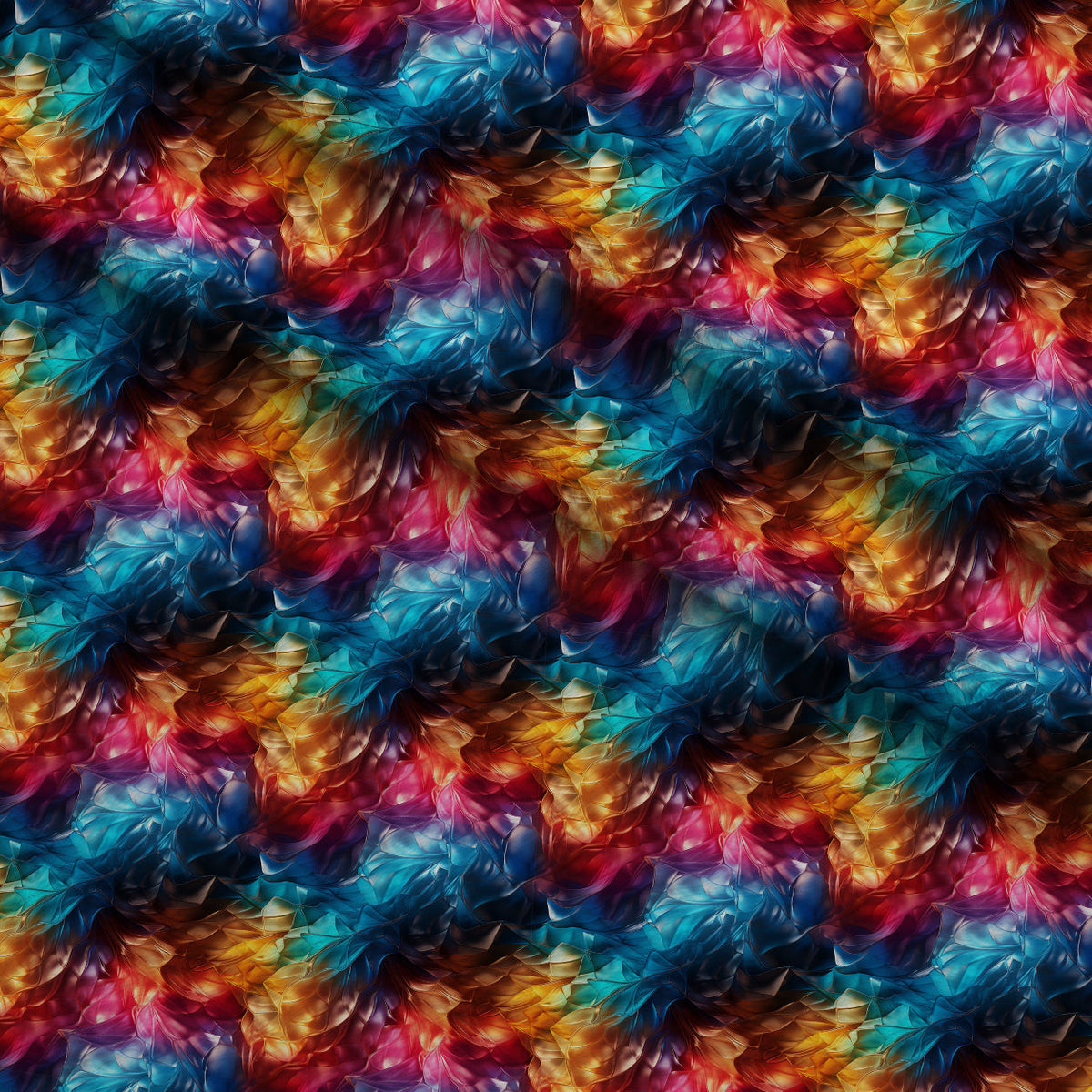 Liquid Prism Pattern 11 Fleece Fabric — fleece fabric folded close-up preview (mv-fleece-v1:lying)