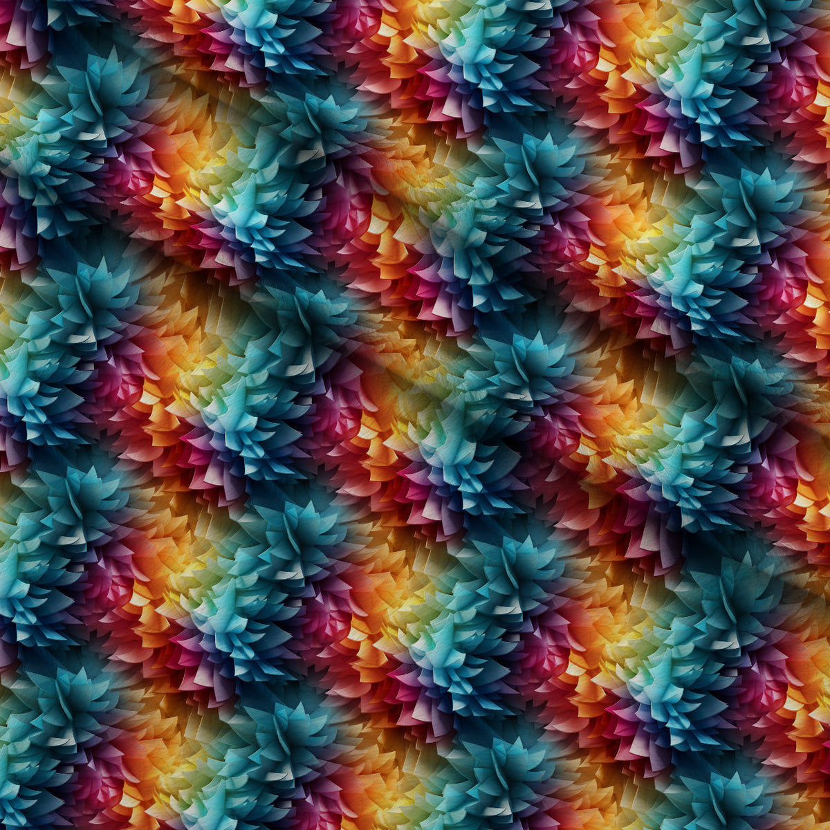 Liquid Prism Pattern 2 Fleece Fabric — fleece fabric folded close-up preview (mv-fleece-v1:lying)