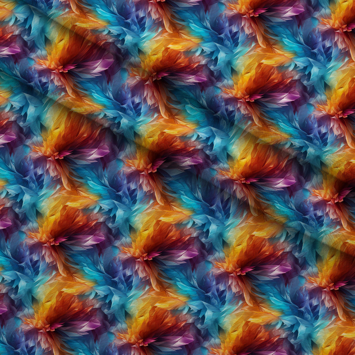 Liquid Prism Pattern 4 Fleece Fabric — fleece fabric folded close-up preview (mv-fleece-v1:lying)