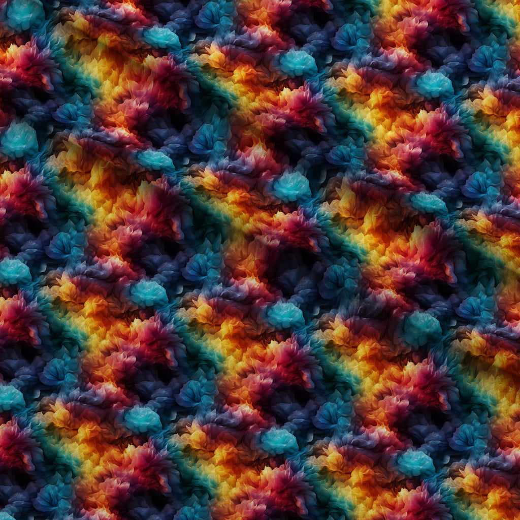 Liquid Prism Pattern 5 Fleece Fabric — fleece fabric folded close-up preview (mv-fleece-v1:lying)