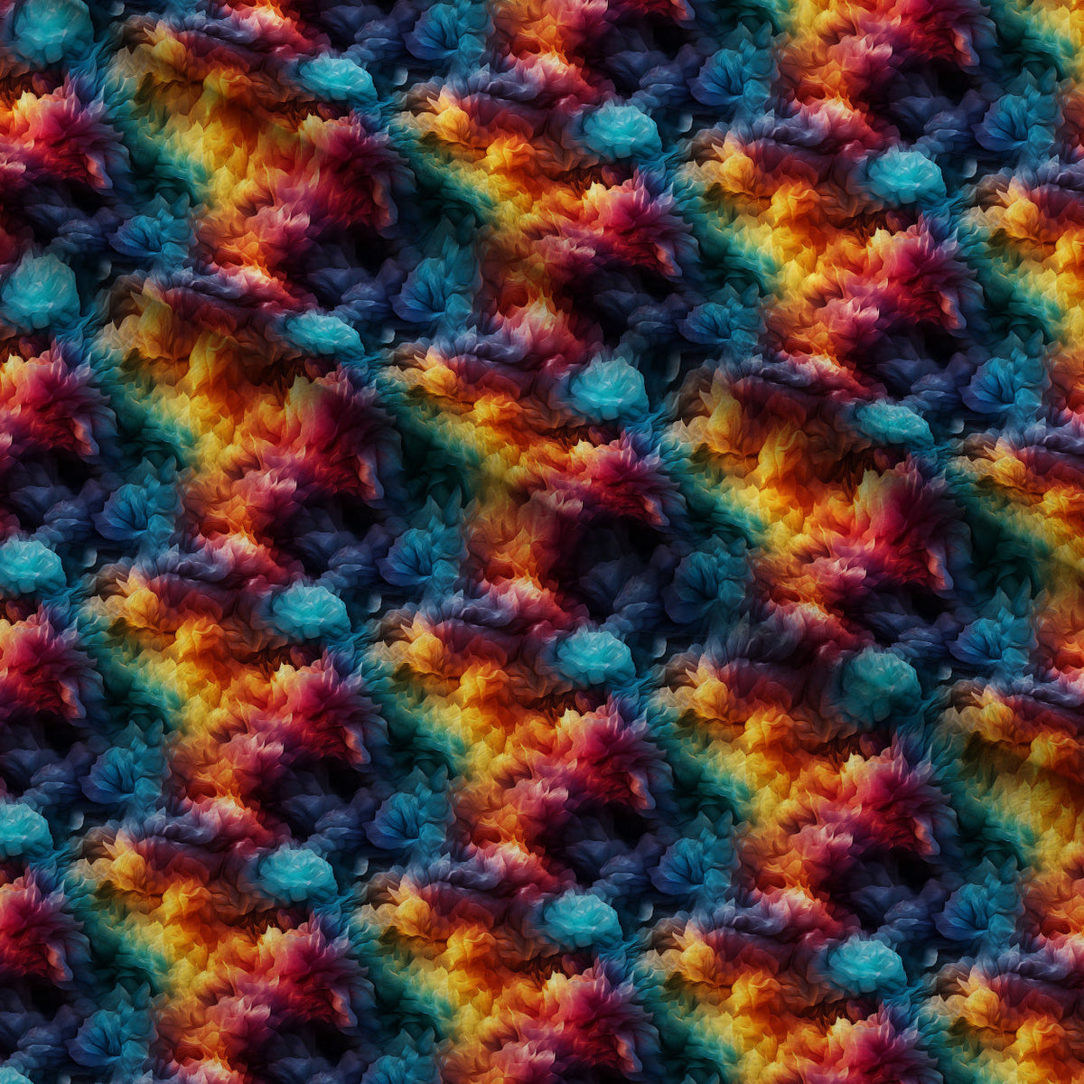 Liquid Prism Pattern 5 Fleece Fabric — fleece fabric folded close-up preview (mv-fleece-v1:lying)