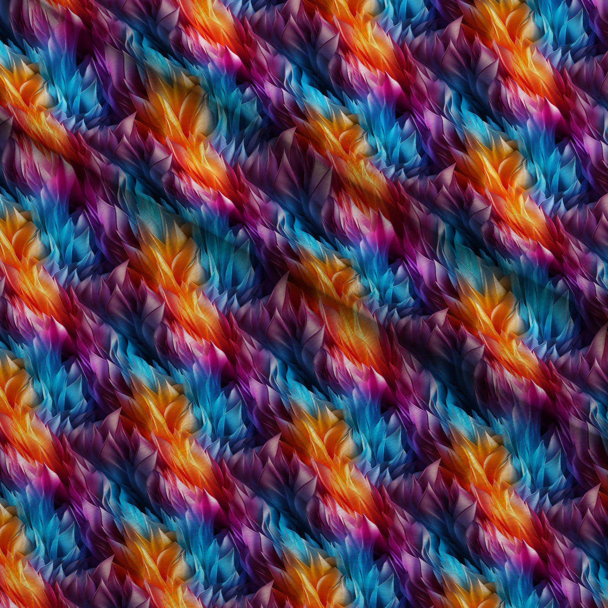 Liquid Prism Pattern 6 Fleece Fabric — fleece fabric folded close-up preview (mv-fleece-v1:lying)