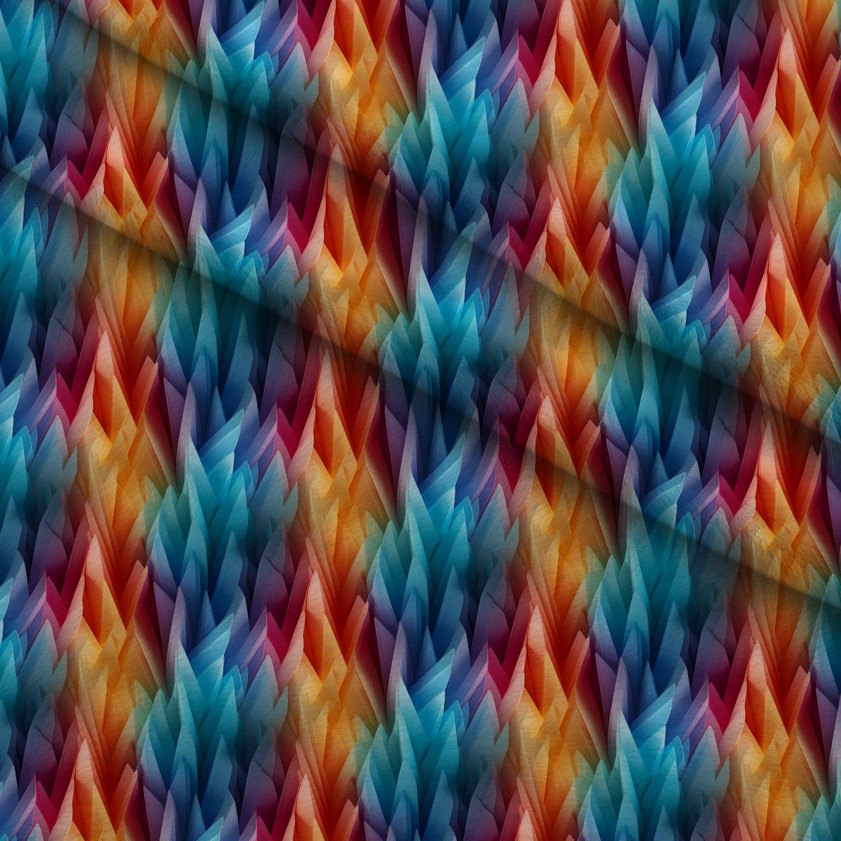 Liquid Prism Pattern 8 Fleece Fabric — fleece fabric folded close-up preview (mv-fleece-v1:lying)