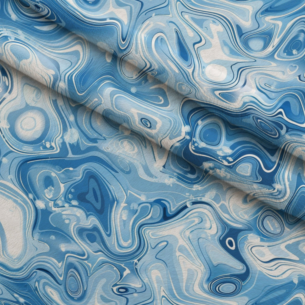 Liquid Sapphire Pattern 12 Fleece Fabric — fleece fabric folded close-up preview (mv-fleece-v1:lying)