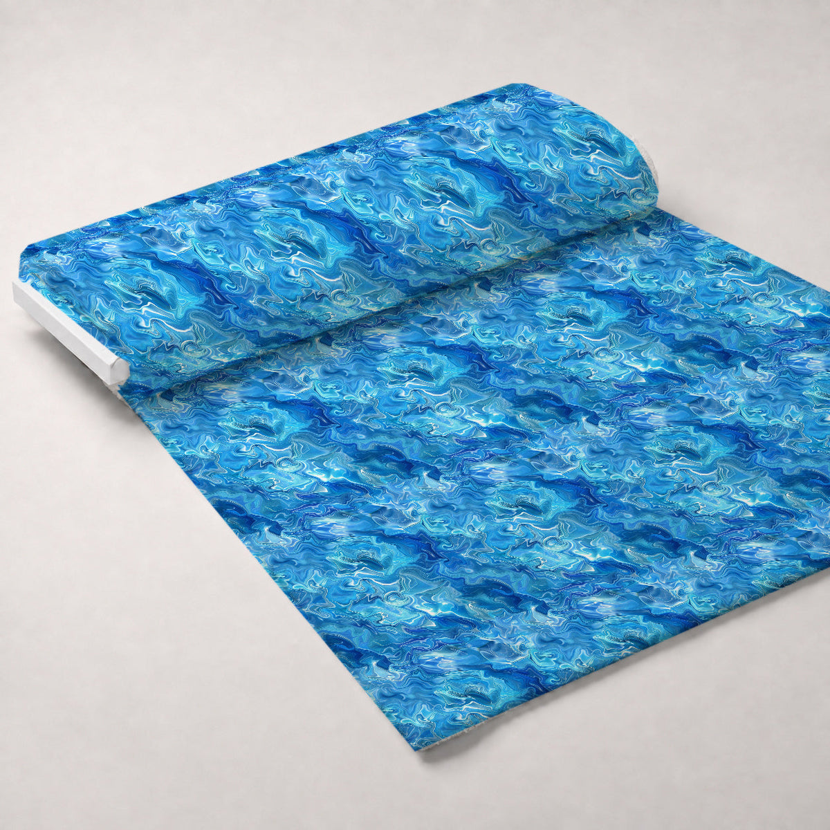 Liquid Sapphire Pattern 15 Fleece Fabric — fleece fabric unrolled bolt preview (mv-fleece-v1:bolt)
