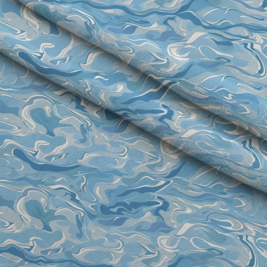 Liquid Sapphire Pattern 16 Fleece Fabric — fleece fabric folded close-up preview (mv-fleece-v1:lying)