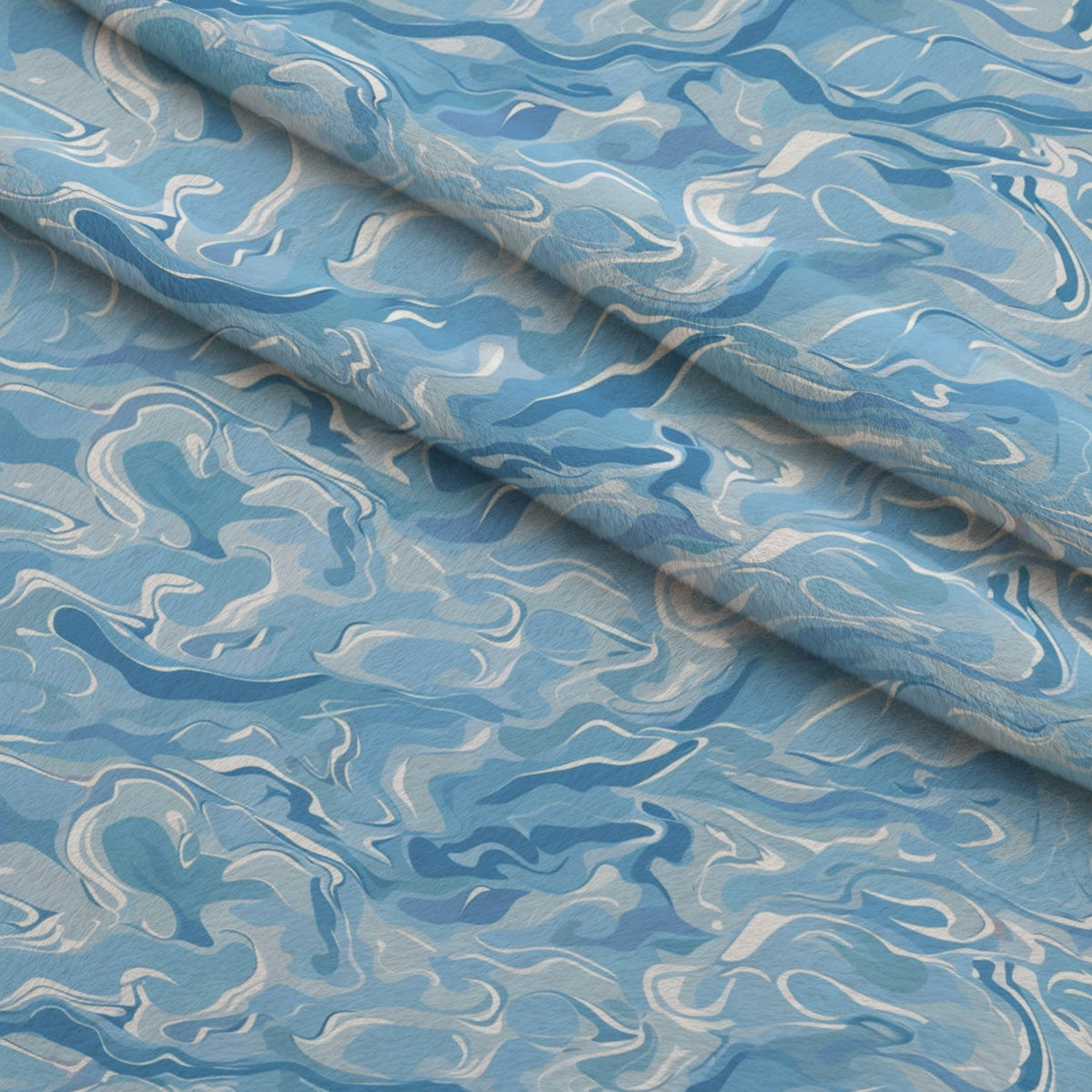 Liquid Sapphire Pattern 16 Fleece Fabric — fleece fabric folded close-up preview (mv-fleece-v1:lying)