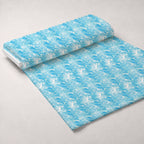 Liquid Sapphire Pattern 2 Fleece Fabric — fleece fabric unrolled bolt preview (mv-fleece-v1:bolt)
