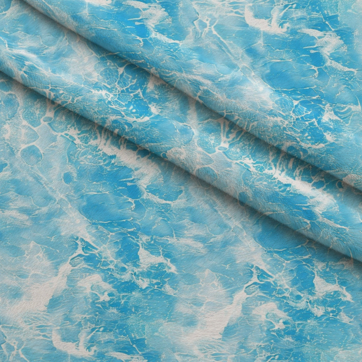 Liquid Sapphire Pattern 2 Fleece Fabric — fleece fabric folded close-up preview (mv-fleece-v1:lying)