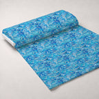 Liquid Sapphire Pattern 3 Fleece Fabric — fleece fabric unrolled bolt preview (mv-fleece-v1:bolt)