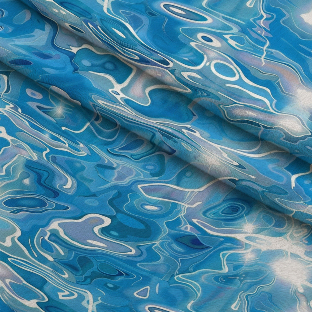Liquid Sapphire Pattern 5 Fleece Fabric — fleece fabric folded close-up preview (mv-fleece-v1:lying)