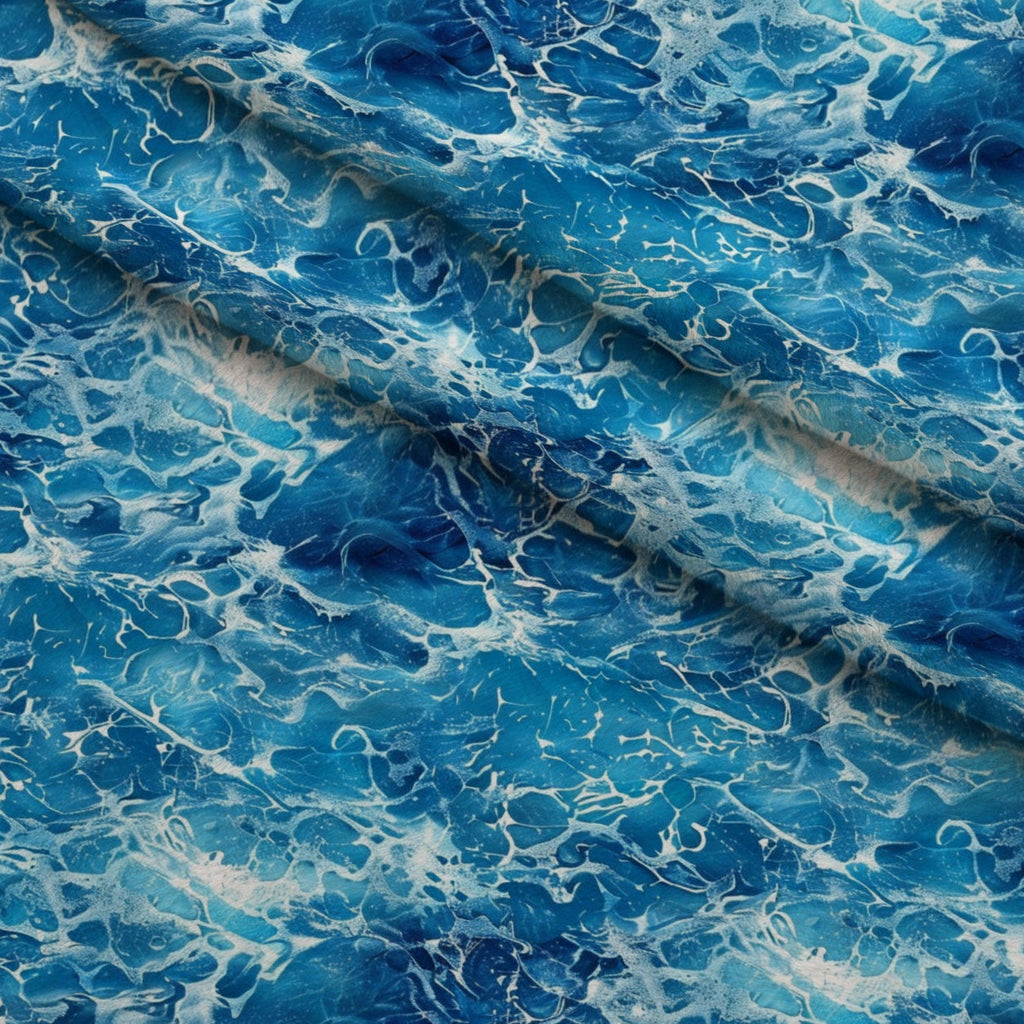 Liquid Sapphire Pattern 6 Fleece Fabric — fleece fabric folded close-up preview (mv-fleece-v1:lying)