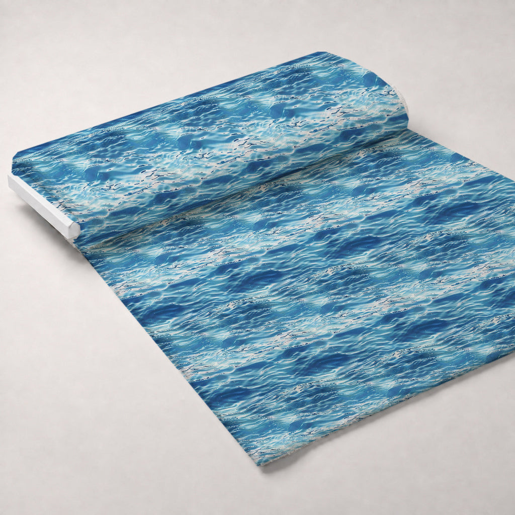 Liquid Sapphire Pattern 7 Fleece Fabric — fleece fabric unrolled bolt preview (mv-fleece-v1:bolt)