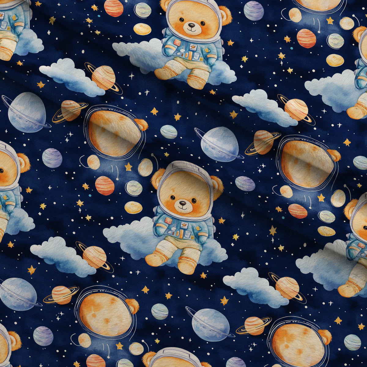 Little Cub Dreams Pattern 10 Fleece Fabric — fleece fabric folded close-up preview (mv-fleece-v1:lying)