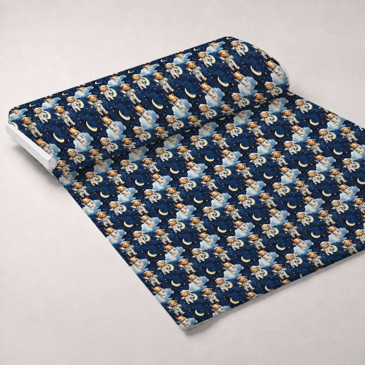 Little Cub Dreams Pattern 2 Fleece Fabric — fleece fabric unrolled bolt preview (mv-fleece-v1:bolt)