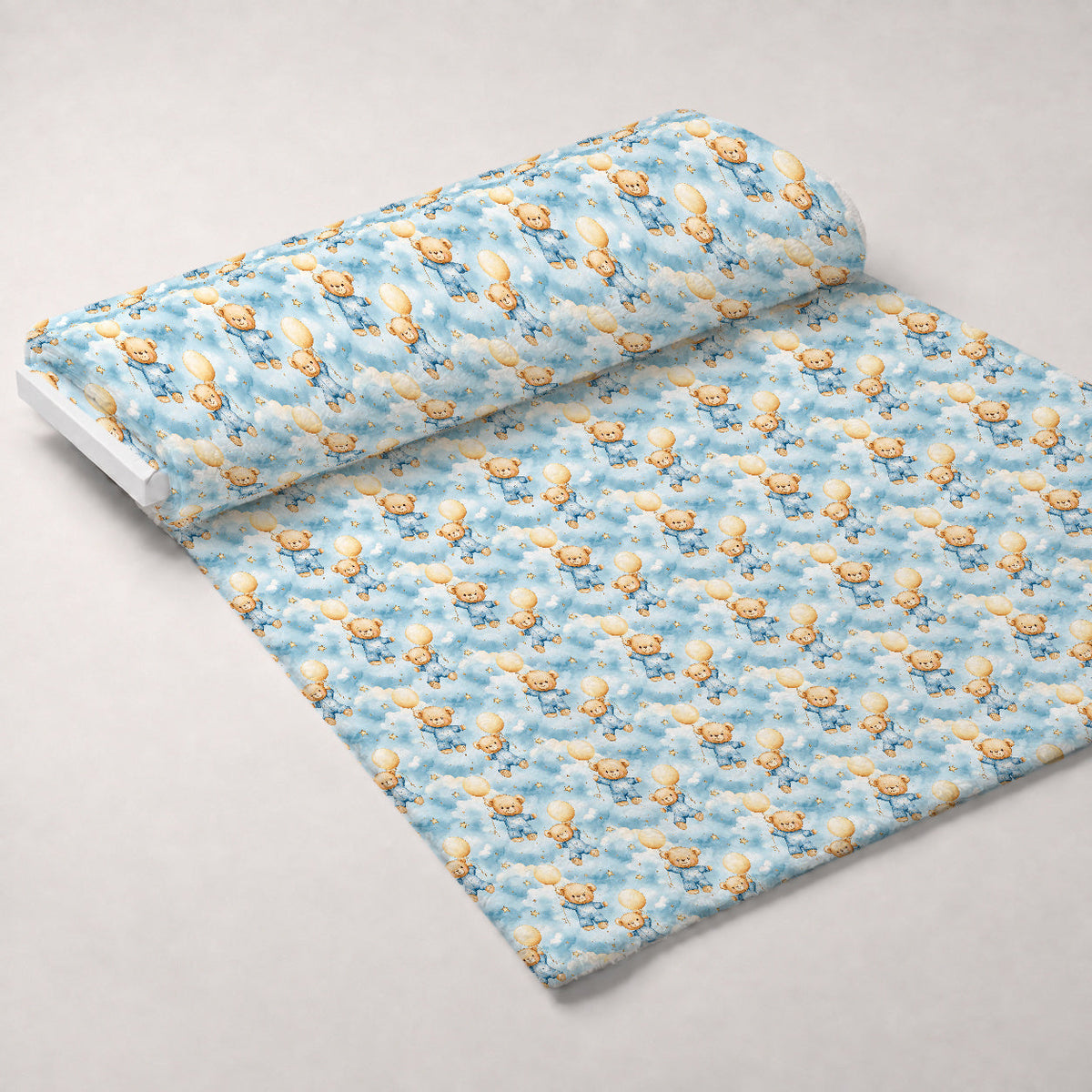 Little Cub Dreams Pattern 6 Fleece Fabric — fleece fabric unrolled bolt preview (mv-fleece-v1:bolt)