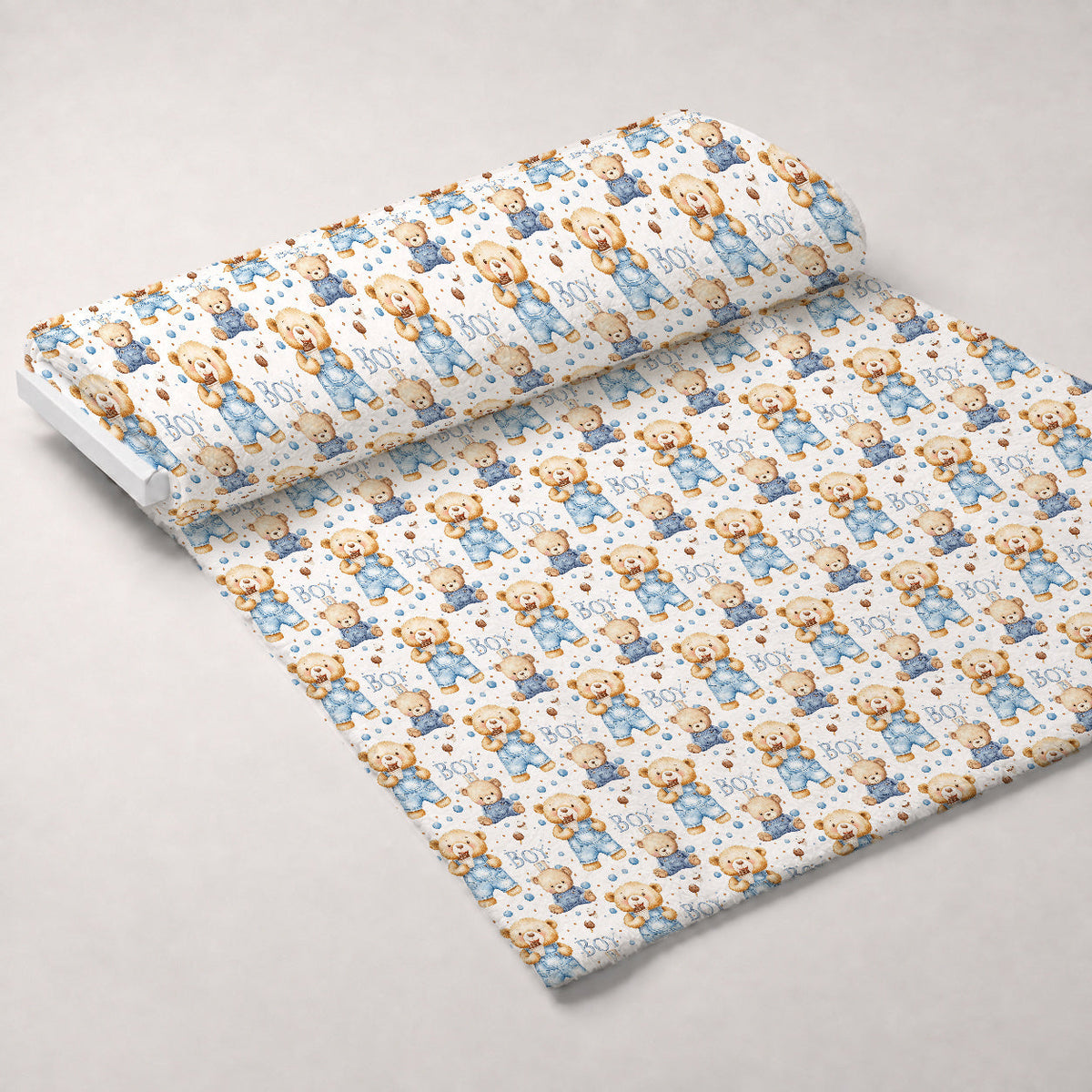 Little Cub Dreams Pattern 9 Fleece Fabric — fleece fabric unrolled bolt preview (mv-fleece-v1:bolt)