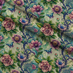 Love Letter Blooms Pattern 11 Fleece Fabric — fleece fabric folded close-up preview (mv-fleece-v1:lying)