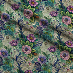 Love Letter Blooms Pattern 12 Fleece Fabric — fleece fabric folded close-up preview (mv-fleece-v1:lying)