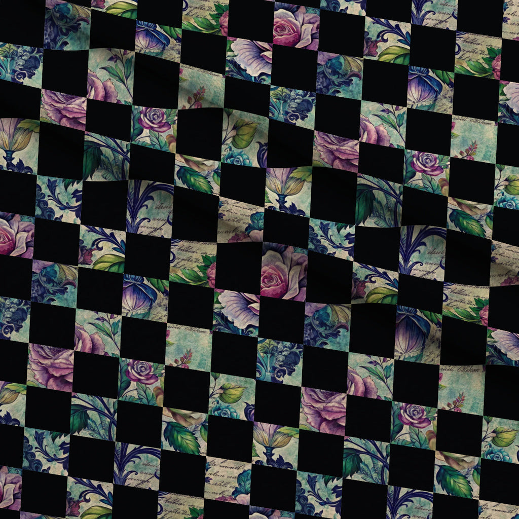 Love Letter Blooms Pattern 13 Fleece Fabric — fleece fabric folded close-up preview (mv-fleece-v1:lying)