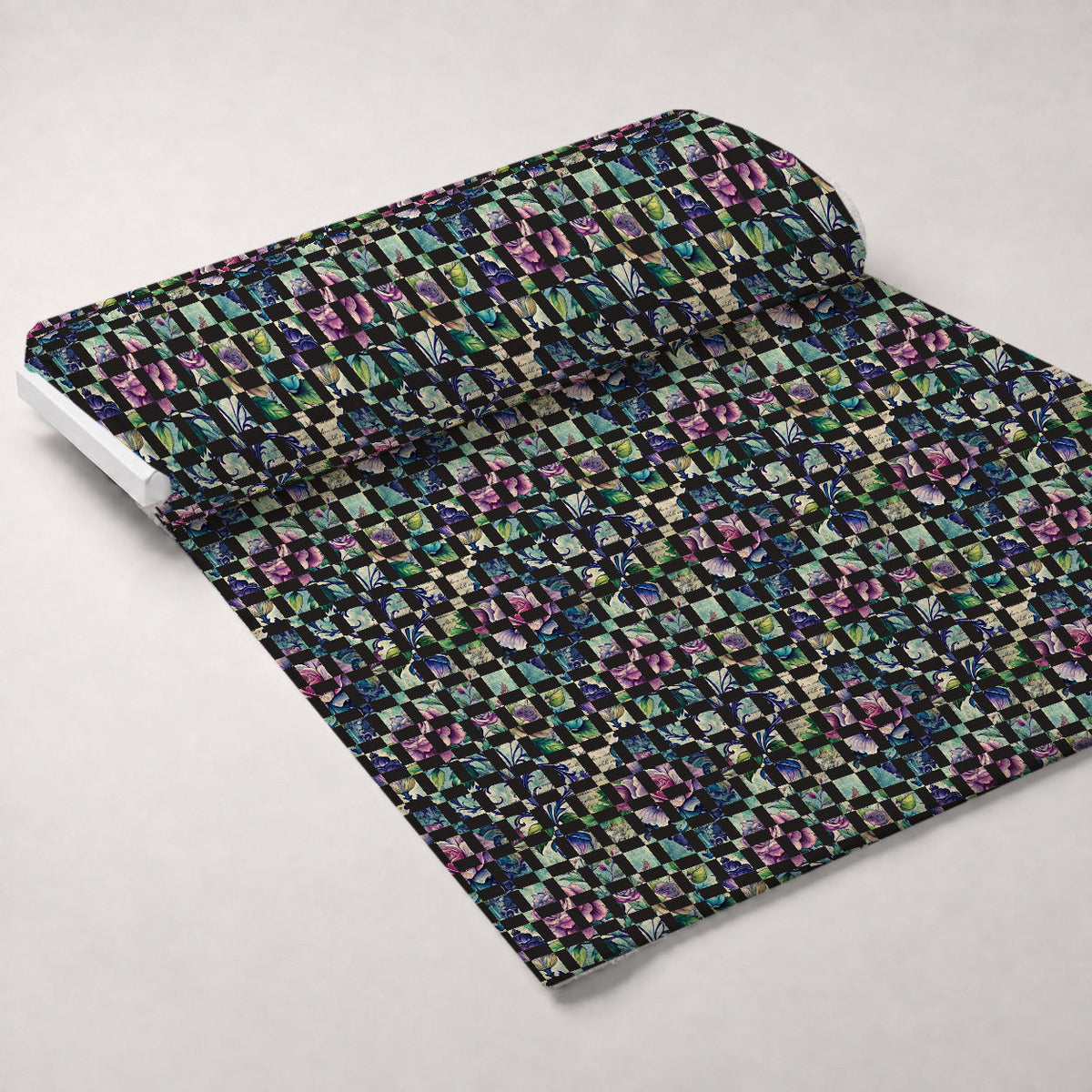Love Letter Blooms Pattern 17 Fleece Fabric — fleece fabric unrolled bolt preview (mv-fleece-v1:bolt)