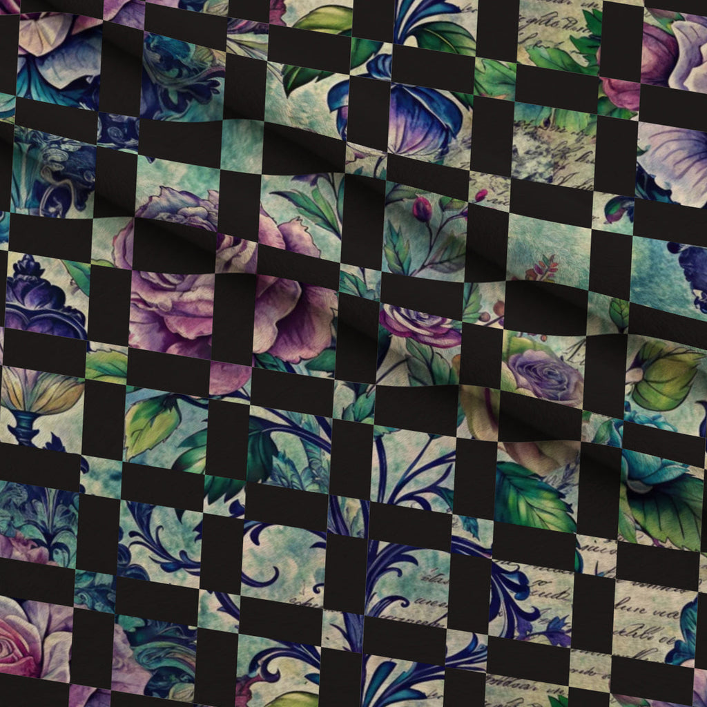 Love Letter Blooms Pattern 17 Fleece Fabric — fleece fabric folded close-up preview (mv-fleece-v1:lying)