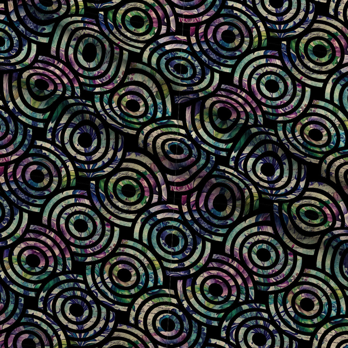 Love Letter Blooms Pattern 22 Fleece Fabric — fleece fabric folded close-up preview (mv-fleece-v1:lying)