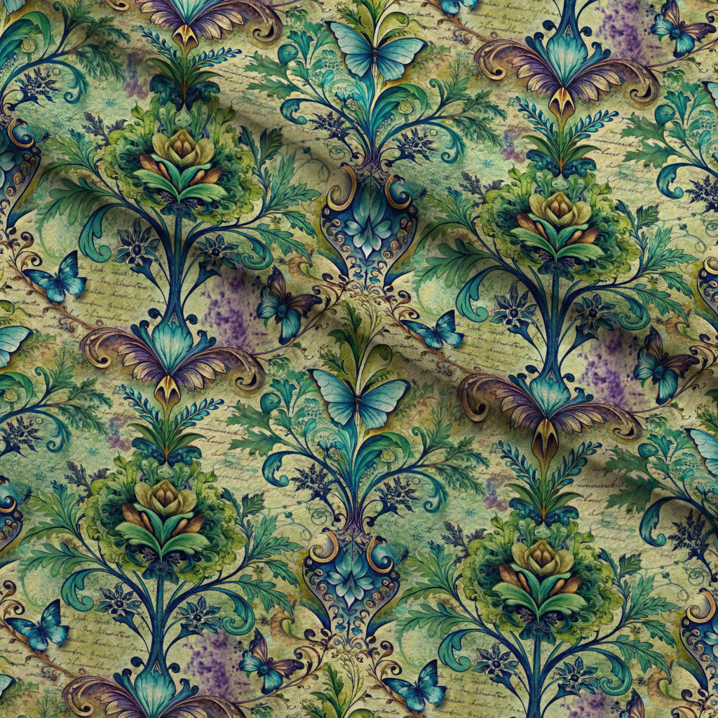Love Letter Blooms Pattern 6 Fleece Fabric — fleece fabric folded close-up preview (mv-fleece-v1:lying)