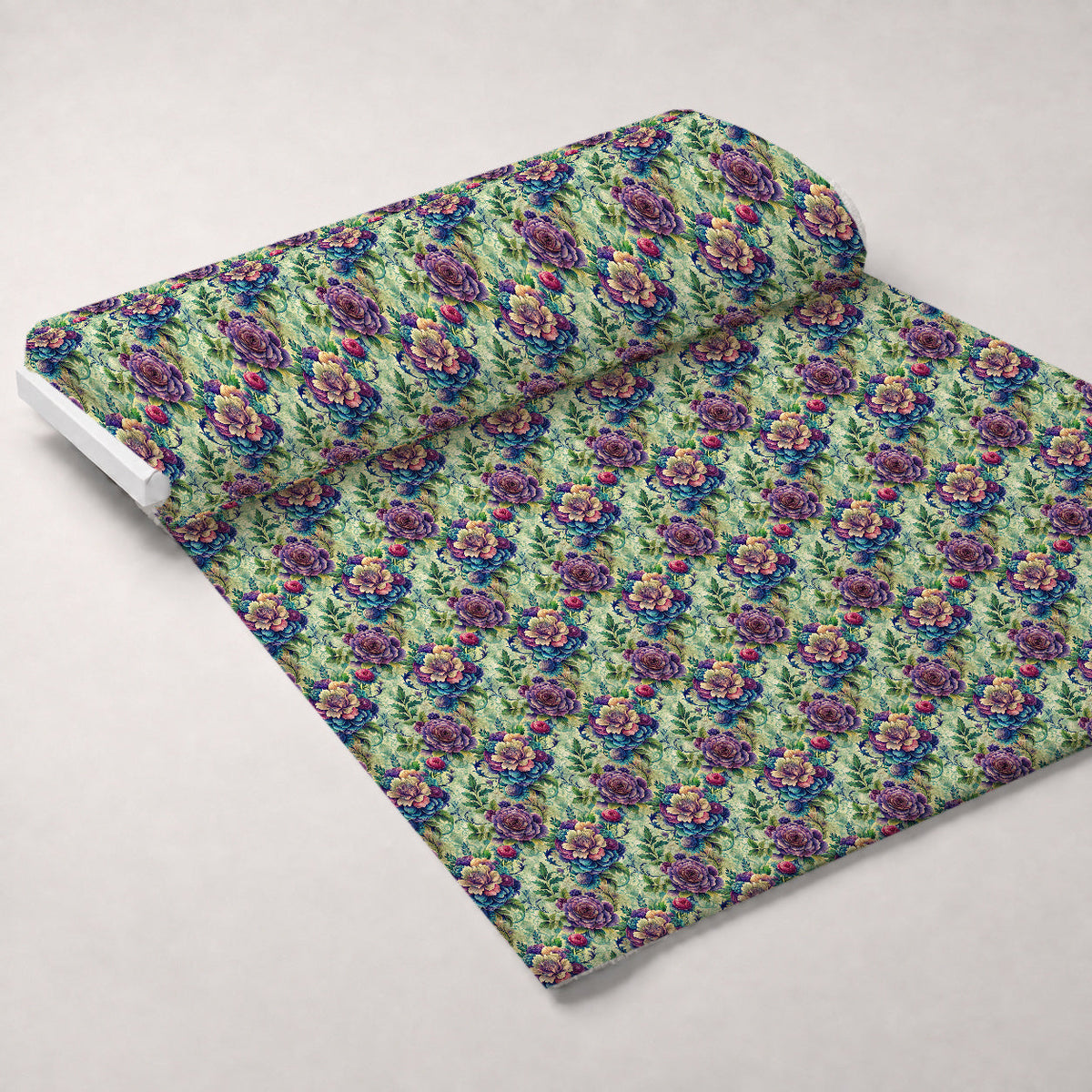 Love Letter Blooms Pattern 8 Fleece Fabric — fleece fabric unrolled bolt preview (mv-fleece-v1:bolt)