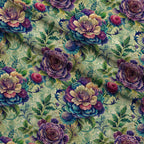 Love Letter Blooms Pattern 8 Fleece Fabric — fleece fabric folded close-up preview (mv-fleece-v1:lying)