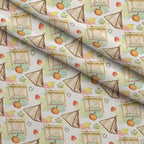 Lulav and Etrog Pattern 11 Fleece Fabric — fleece fabric folded close-up preview (mv-fleece-v1:lying)