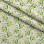 Lulav and Etrog Pattern 12 Fleece Fabric — fleece fabric folded close-up preview (mv-fleece-v1:lying)