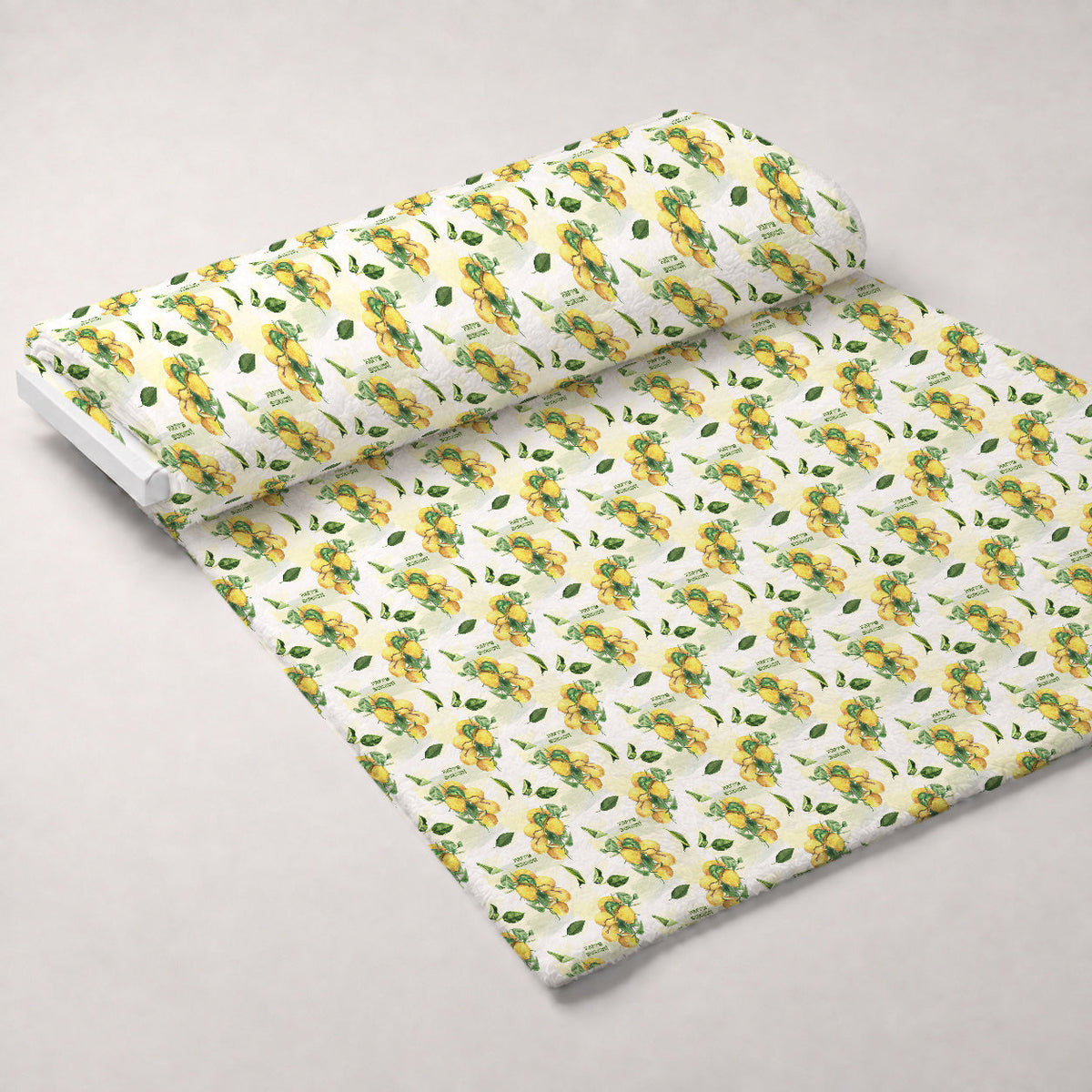 Lulav and Etrog Pattern 13 Fleece Fabric — fleece fabric unrolled bolt preview (mv-fleece-v1:bolt)