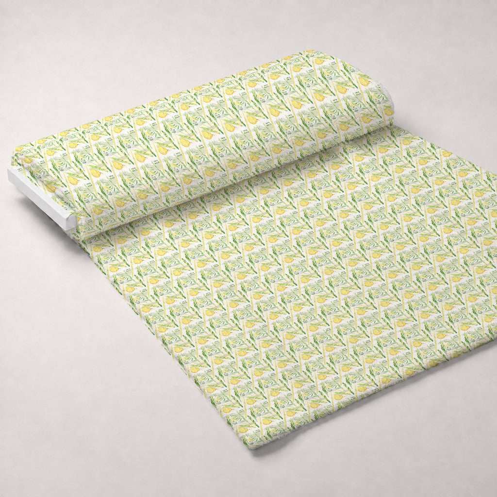 Lulav and Etrog Pattern 2 Fleece Fabric — fleece fabric unrolled bolt preview (mv-fleece-v1:bolt)