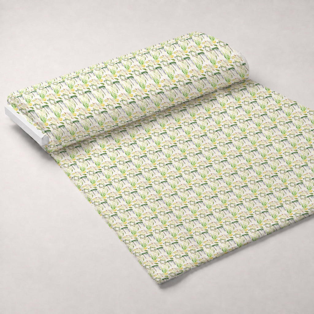 Lulav and Etrog Pattern 4 Fleece Fabric — fleece fabric unrolled bolt preview (mv-fleece-v1:bolt)