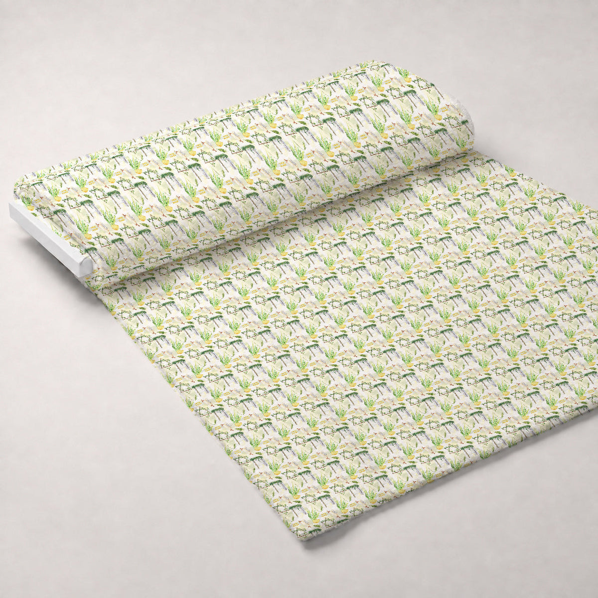 Lulav and Etrog Pattern 4 Fleece Fabric — fleece fabric unrolled bolt preview (mv-fleece-v1:bolt)