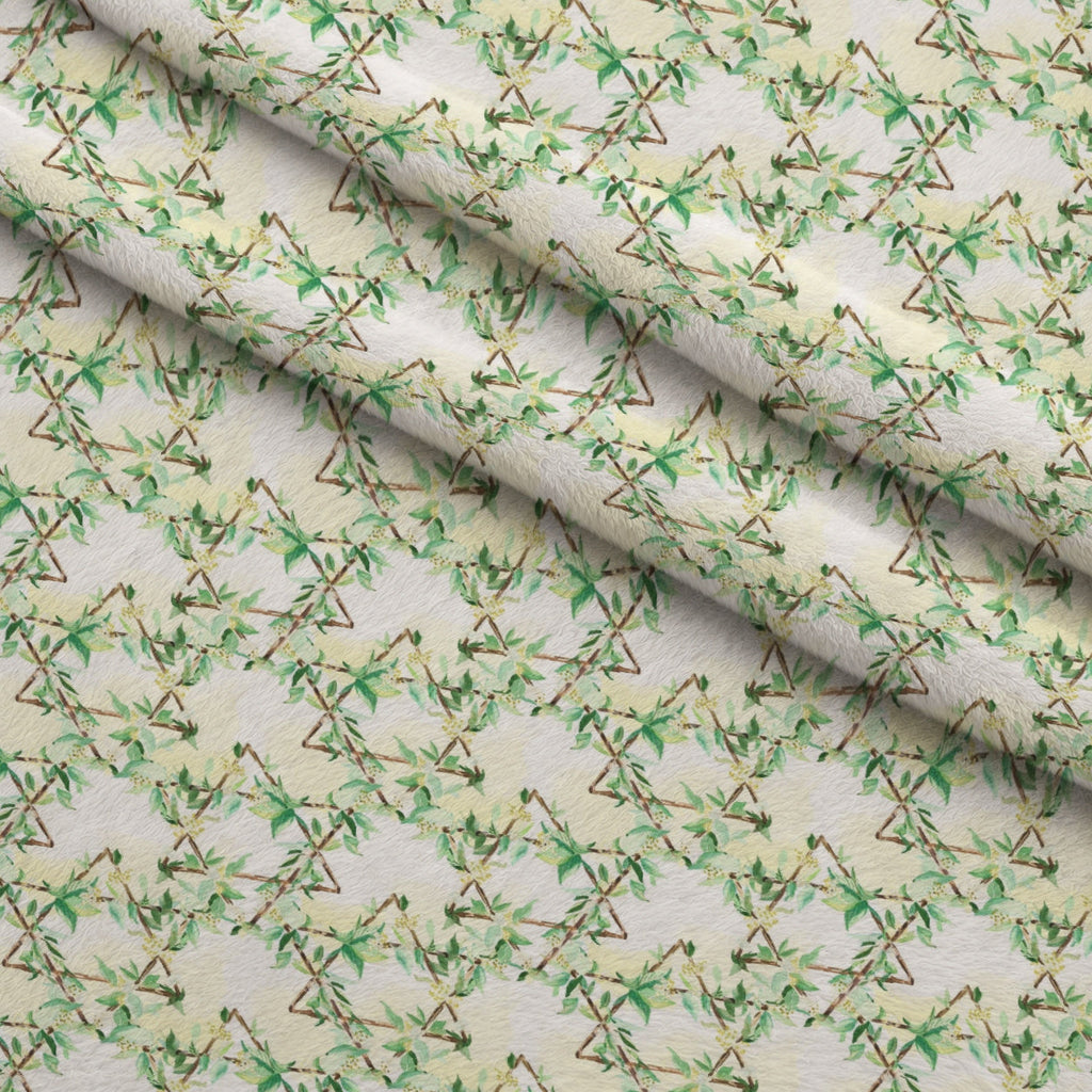 Lulav and Etrog Pattern 5 Fleece Fabric — fleece fabric folded close-up preview (mv-fleece-v1:lying)