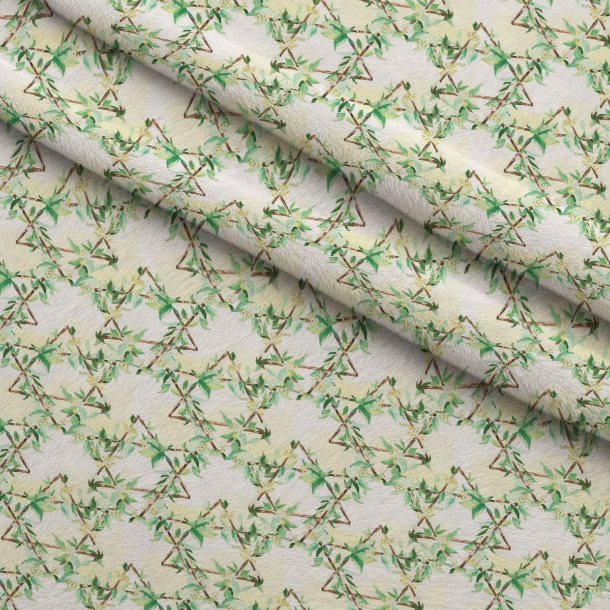 Lulav and Etrog Pattern 5 Fleece Fabric — fleece fabric folded close-up preview (mv-fleece-v1:lying)