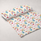 Lullaby Skies Pattern 1 Fleece Fabric — fleece fabric unrolled bolt preview (mv-fleece-v1:bolt)