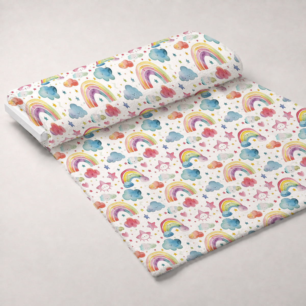 Lullaby Skies Pattern 1 Fleece Fabric — fleece fabric unrolled bolt preview (mv-fleece-v1:bolt)